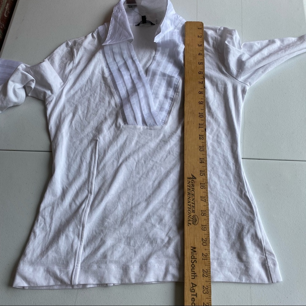 New $118 Nic Zoe White Small Women Blouse - Picture 8 of 8